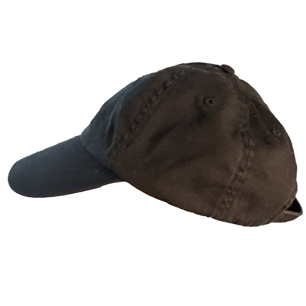 Polo Ralph Lauren Cotton Chino Baseball Cap Black Red Pony Adjustable Hat Unisex - Picture 4 of 7